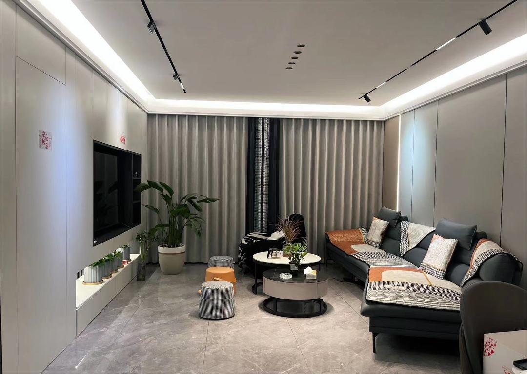 128m²现代简约风实景案例，弥漫了一种优雅而舒适的氛围